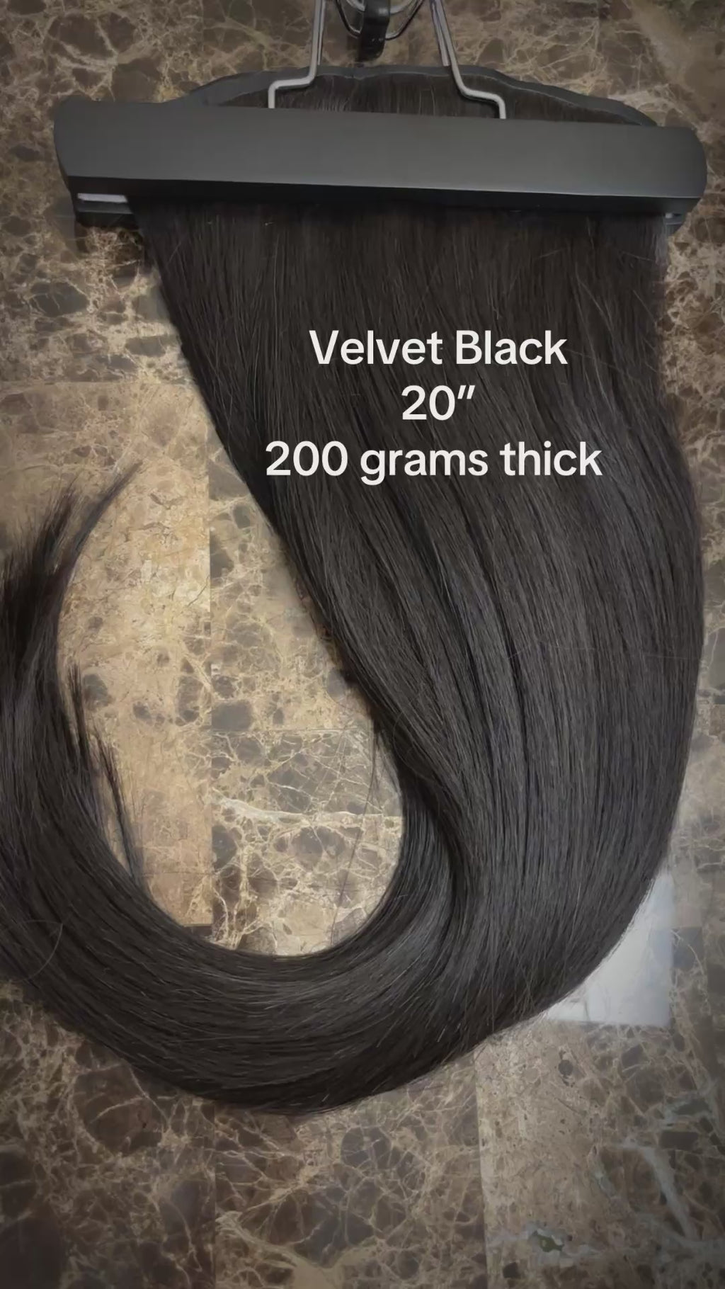 20" Velvet Black